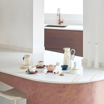 Сахарница (голубой / розовый / золотой) 21 х 17см коллекции Kawki бренда Lladro