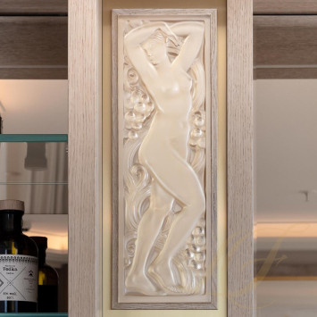 Декоративная панель 45,8x15,2см коллекции Femme Bras Leves бренда Lalique