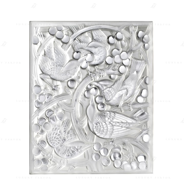 Декоративная панель 42x34см коллекции Merles et Raisins бренда Lalique