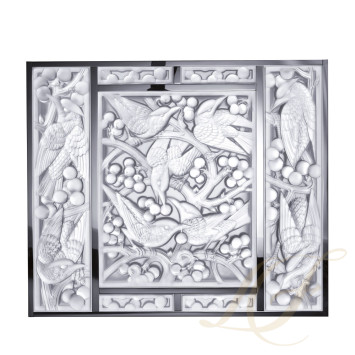 Декоративная панель (Голова вверх) 42x34см коллекции Merles et Raisins бренда Lalique