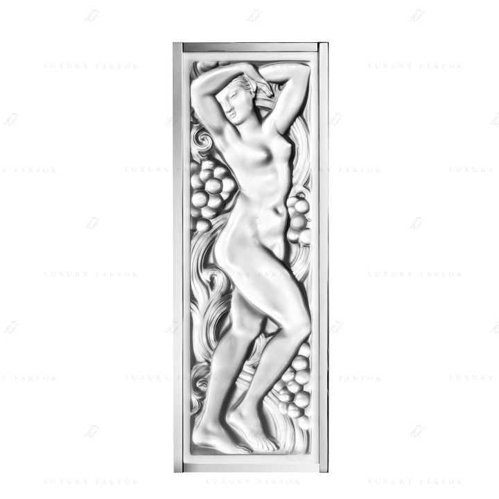 Декоративная панель зеркальная (с рамой) 47,5x17x2,6см коллекции Femme Bras Leves бренда Lalique