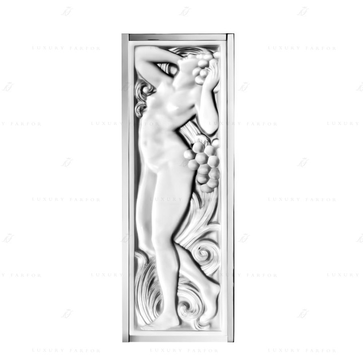 Декоративная панель зеркальная (с рамой) 47,5x17x2,6см коллекции Femme Tete Levee бренда Lalique