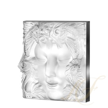 Декоративная панель (с рамой) 32,6x32,6см коллекции Masque de Femme бренда Lalique