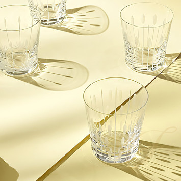 Набор стаканов тумблер 4шт. 200мл коллекции Lotus бренда Lalique