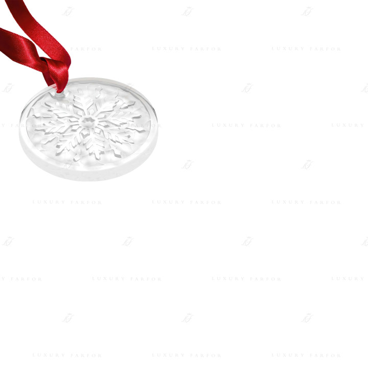 Рождественский орнамент 2025 6,6см коллекции Frost бренда Lalique