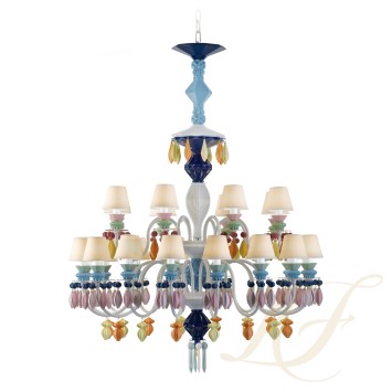 Люстра на 24 свечей (мултиколор) 125 х 80см коллекции Belle de Nuit бренда Lladro