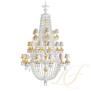 Люстра на 30 свечей (золотой / белый) 195 х 105см коллекции Winter Palace бренда Lladro