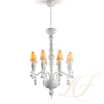 Люстра на 8 свечей (белый) 123 х 70см коллекции Ivy & Seed бренда Lladro