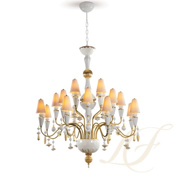 Люстра на 20 свечей (белый / золотой) 138 х 115см коллекции Ivy & Seed бренда Lladro