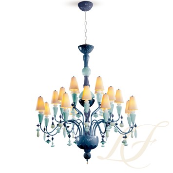 Люстра на 20 свечей (синий) 138 х 115см коллекции Ivy & Seed бренда Lladro
