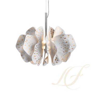 Подвесная лампа (белый / золотой) 170 х 47см коллекции Nightbloom бренда Lladro