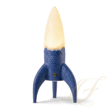 Лампа настольная с перезаряжаемой светодиодной лампой (синий) 50 х 18см коллекции Cosmic бренда Lladro