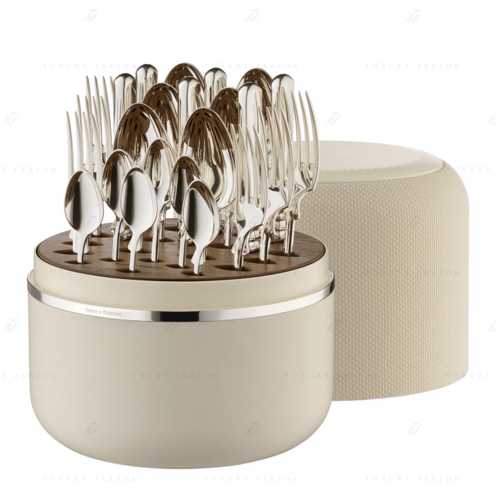 Набор столовых приборов на 6 персон, 24 предметов коллекции The Box Creme 