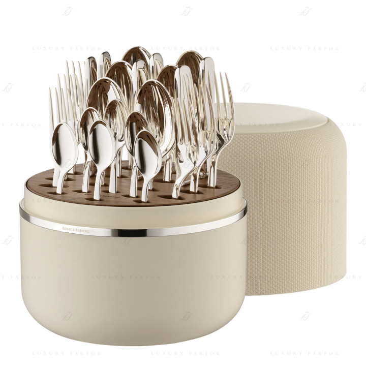 Набор столовых приборов на 6 персон, 24 предметов коллекции The Box Creme 