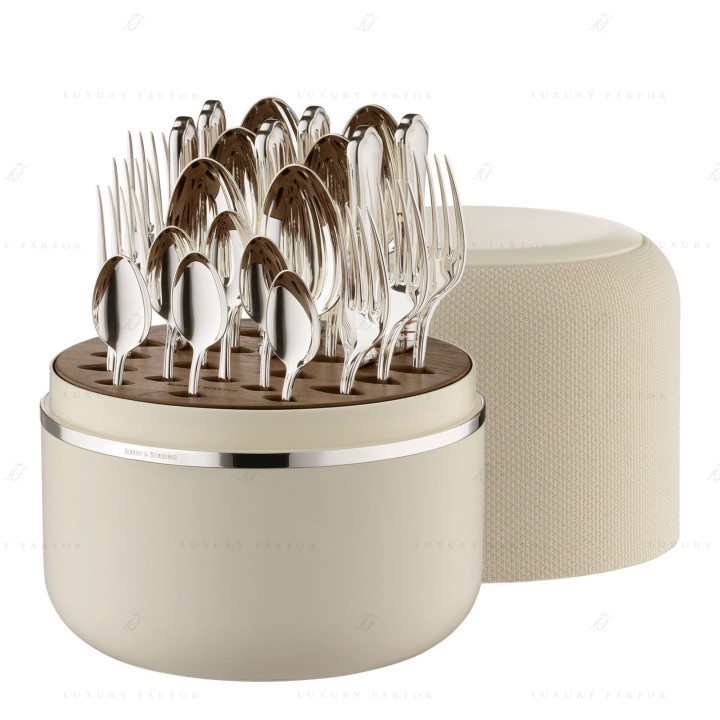 Набор столовых приборов на 6 персон, 24 предметов коллекции The Box Creme 