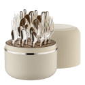 Набор столовых приборов на 6 персон, 24 предметов коллекции The Box Creme 