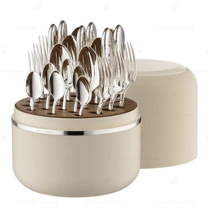 Набор столовых приборов на 6 персон, 24 предметов коллекции The Box Creme 