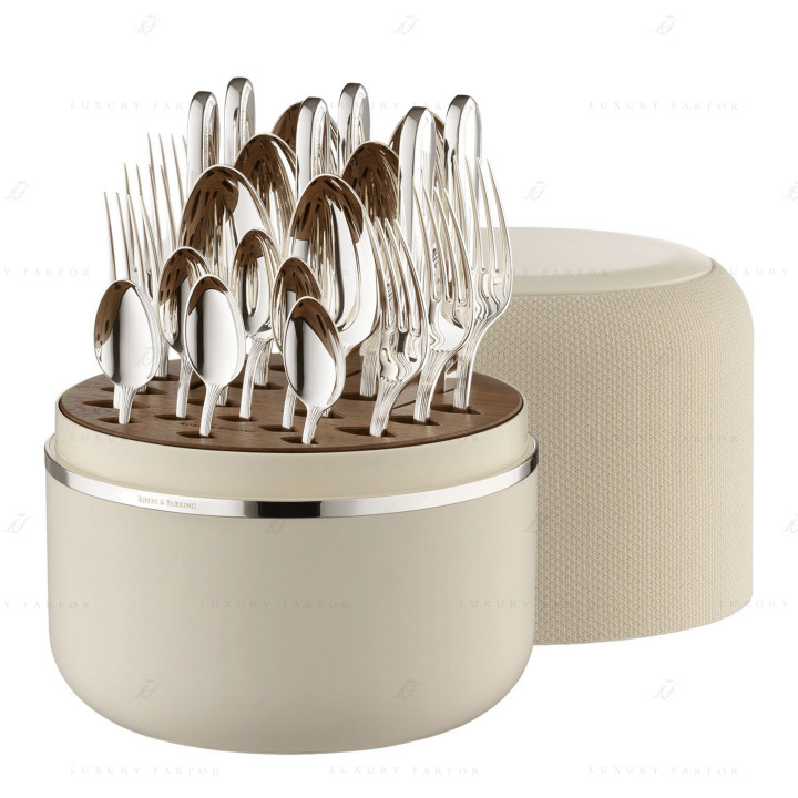 Набор столовых приборов на 6 персон, 24 предметов коллекции The Box Creme 