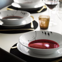 Тарелка глубокая 24см коллекции Black Fluted Mega бренда Royal Copenhagen