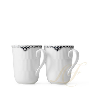 Кружка 0,33л, 2шт. коллекции Black Lace бренда Royal Copenhagen
