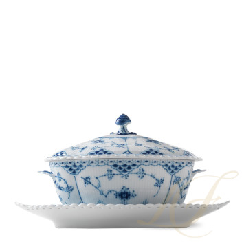 Соусник 0,4л коллекции Blue Fluted Full Lace бренда Royal Copenhagen