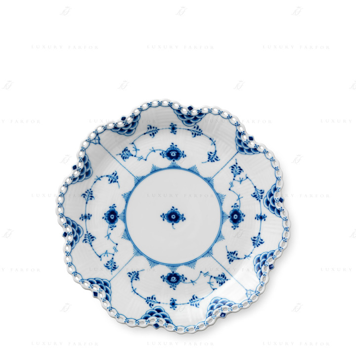 Блюдо круглое 25см коллекции Blue Fluted Full Lace бренда Royal Copenhagen