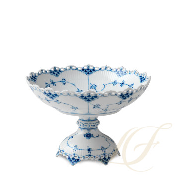 Чаша на ножке 1,4л коллекции Blue Fluted Full Lace бренда Royal Copenhagen