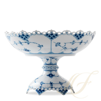 Чаша на ножке 1,4л коллекции Blue Fluted Full Lace бренда Royal Copenhagen