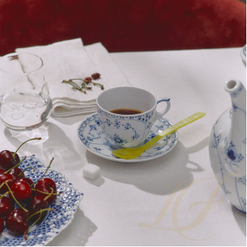 Тарелка 21см коллекции Blue Fluted Full Lace бренда Royal Copenhagen