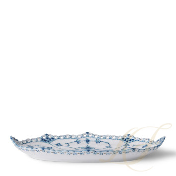 Блюдо овальное 24х12см коллекции Blue Fluted Full Lace бренда Royal Copenhagen