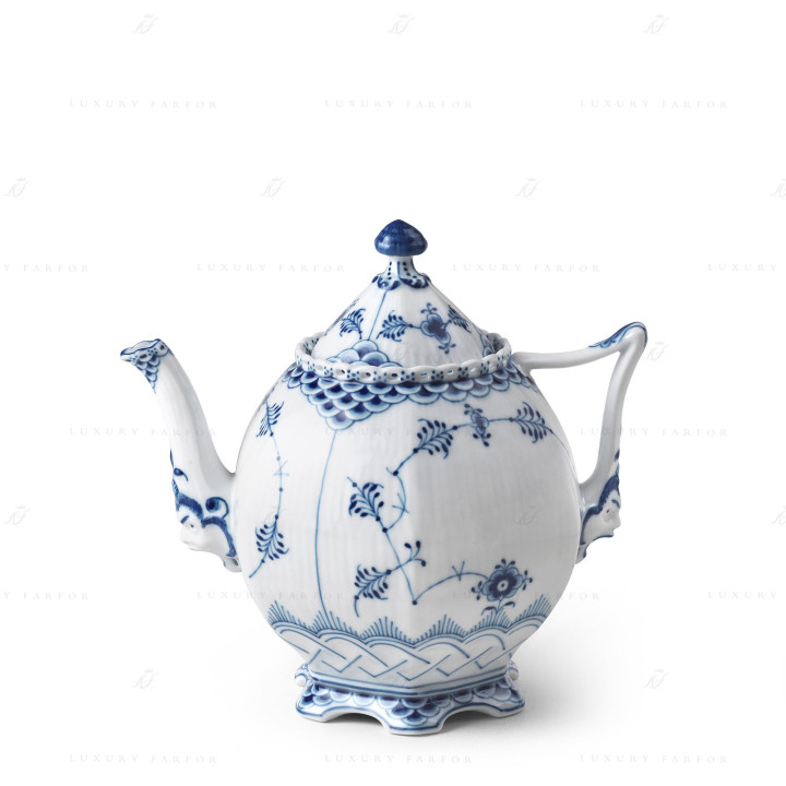 Чайник 0,7л коллекции Blue Fluted Full Lace бренда Royal Copenhagen