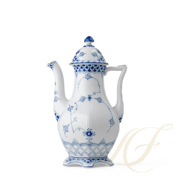 Кофейник 1,5л коллекции Blue Fluted Full Lace бренда Royal Copenhagen