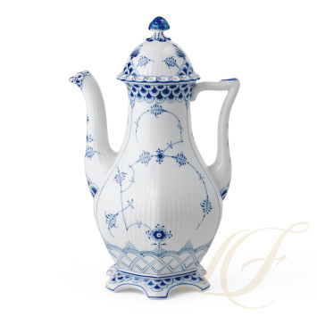 Кофейник 1,5л коллекции Blue Fluted Full Lace бренда Royal Copenhagen