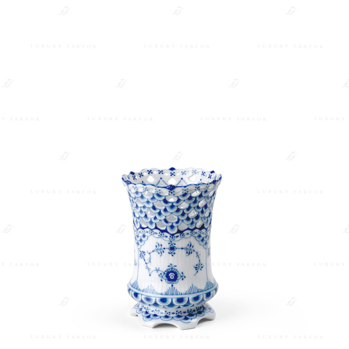 Ваза 11см коллекции Blue Fluted Full Lace бренда Royal Copenhagen