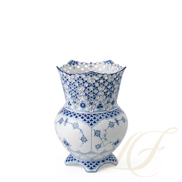 Ваза 22см коллекции Blue Fluted Full Lace бренда Royal Copenhagen