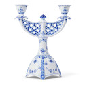 Канделябр на 2 свечи 25,5см коллекции Blue Fluted Full Lace бренда Royal Copenhagen