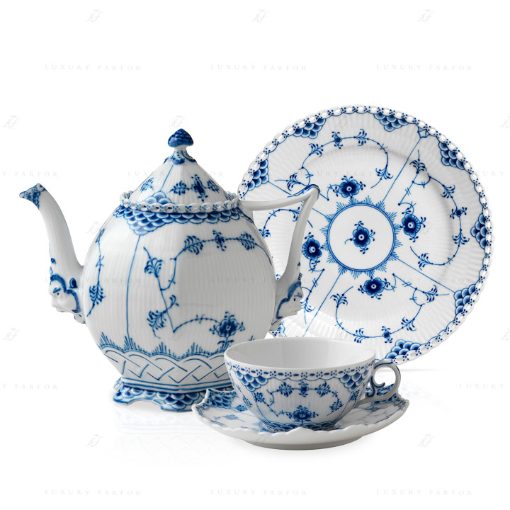 Коллекция Blue Fluted Full Lace бренда Royal Copenhagen