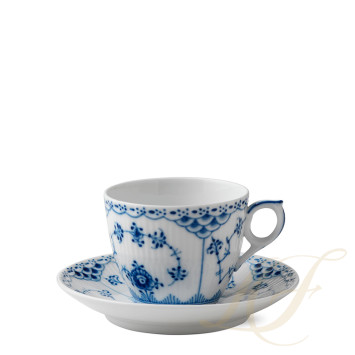 Чашка с блюдцем 0,17л коллекции Blue Fluted Half Lace бренда Royal Copenhagen