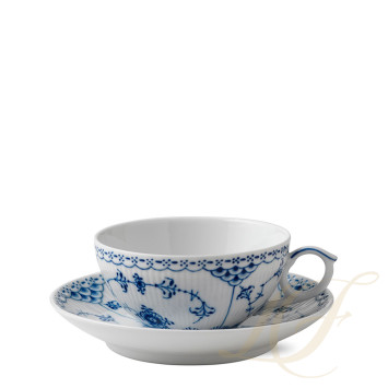 Чашка с блюдцем 0,2л коллекции Blue Fluted Half Lace бренда Royal Copenhagen