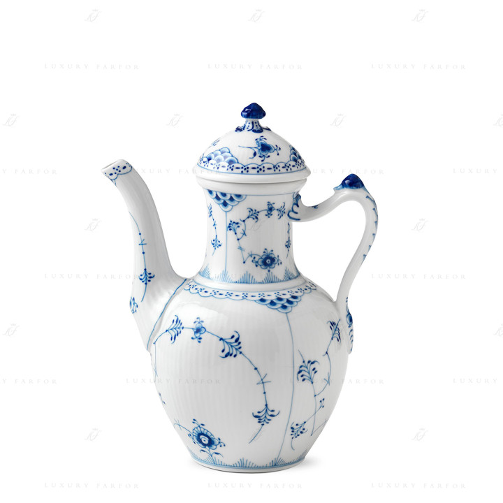 Кофейник 1л коллекции Blue Fluted Half Lace бренда Royal Copenhagen