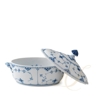 Супница 2л коллекции Blue Fluted Half Lace бренда Royal Copenhagen