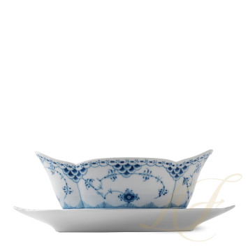 Соусник 0,55л коллекции Blue Fluted Half Lace бренда Royal Copenhagen