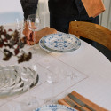 Тарелка главная 25см коллекции Blue Fluted Half Lace бренда Royal Copenhagen