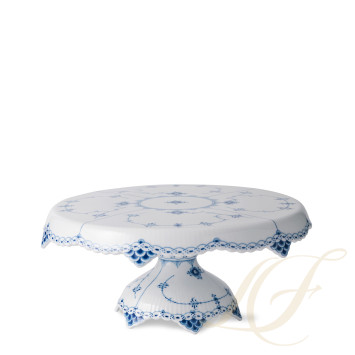 Блюдо на ножке 31см коллекции Blue Fluted Half Lace бренда Royal Copenhagen