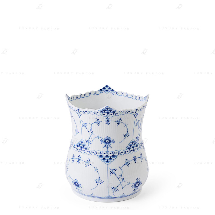 Ваза 17см коллекции Blue Fluted Half Lace бренда Royal Copenhagen