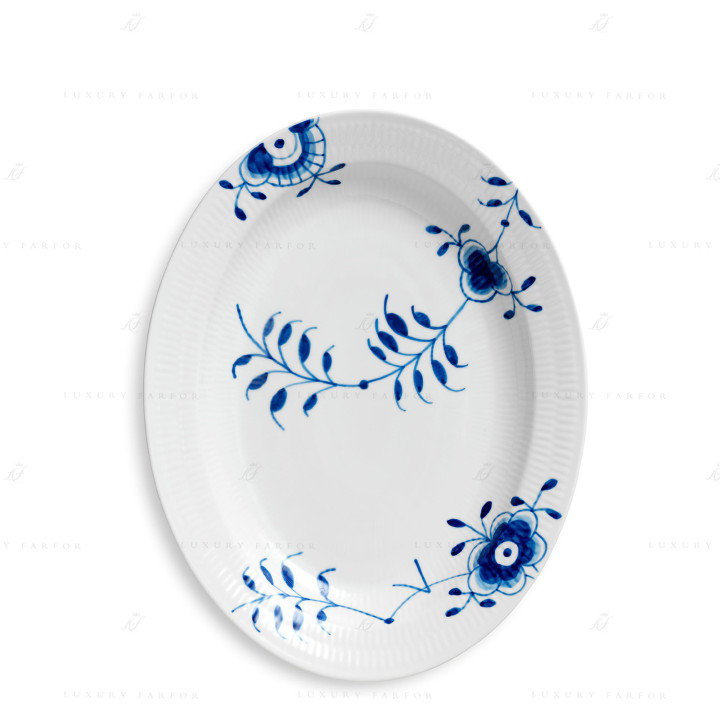 Блюдо овальное 36см коллекции Blue Fluted Mega бренда Royal Copenhagen