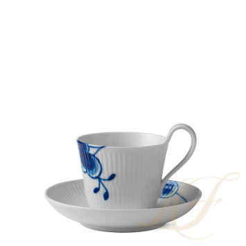 Чашка с блюдцем 0,25л коллекции Blue Fluted Mega бренда Royal Copenhagen