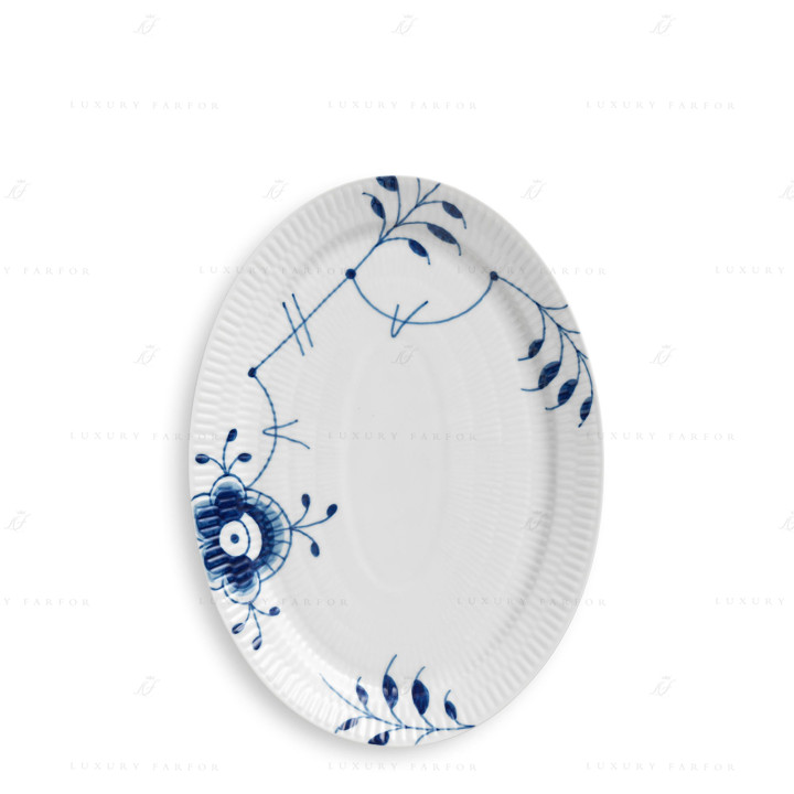 Блюдо овальное 28см коллекции Blue Fluted Mega бренда Royal Copenhagen