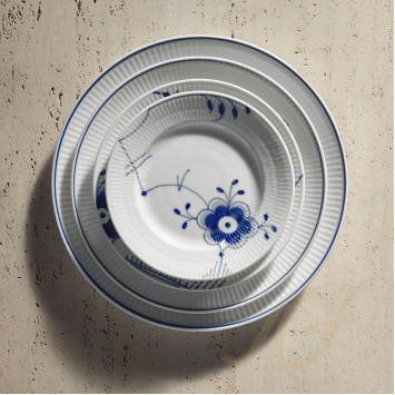 Тарелка закусочная 19см коллекции Blue Fluted Mega
