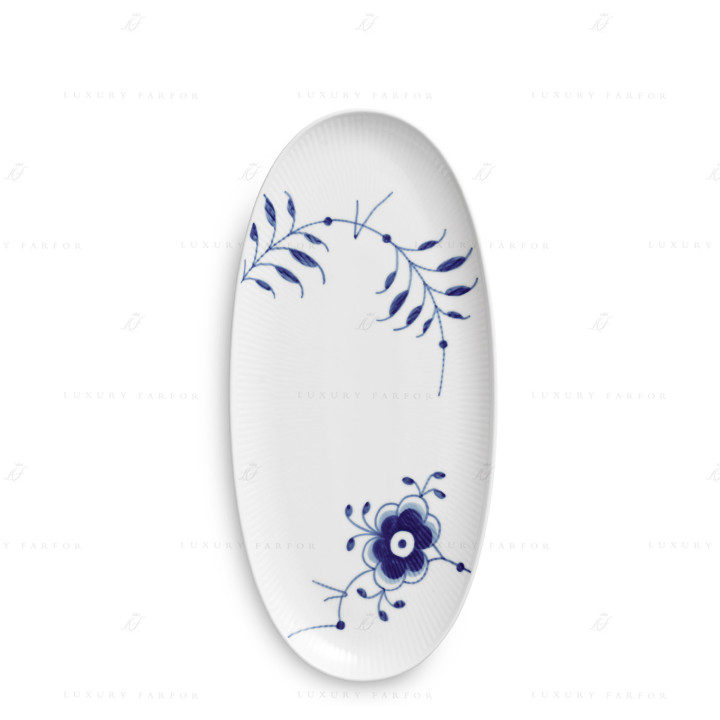 Блюдо овальное 37х17см коллекции Blue Fluted Mega бренда Royal Copenhagen